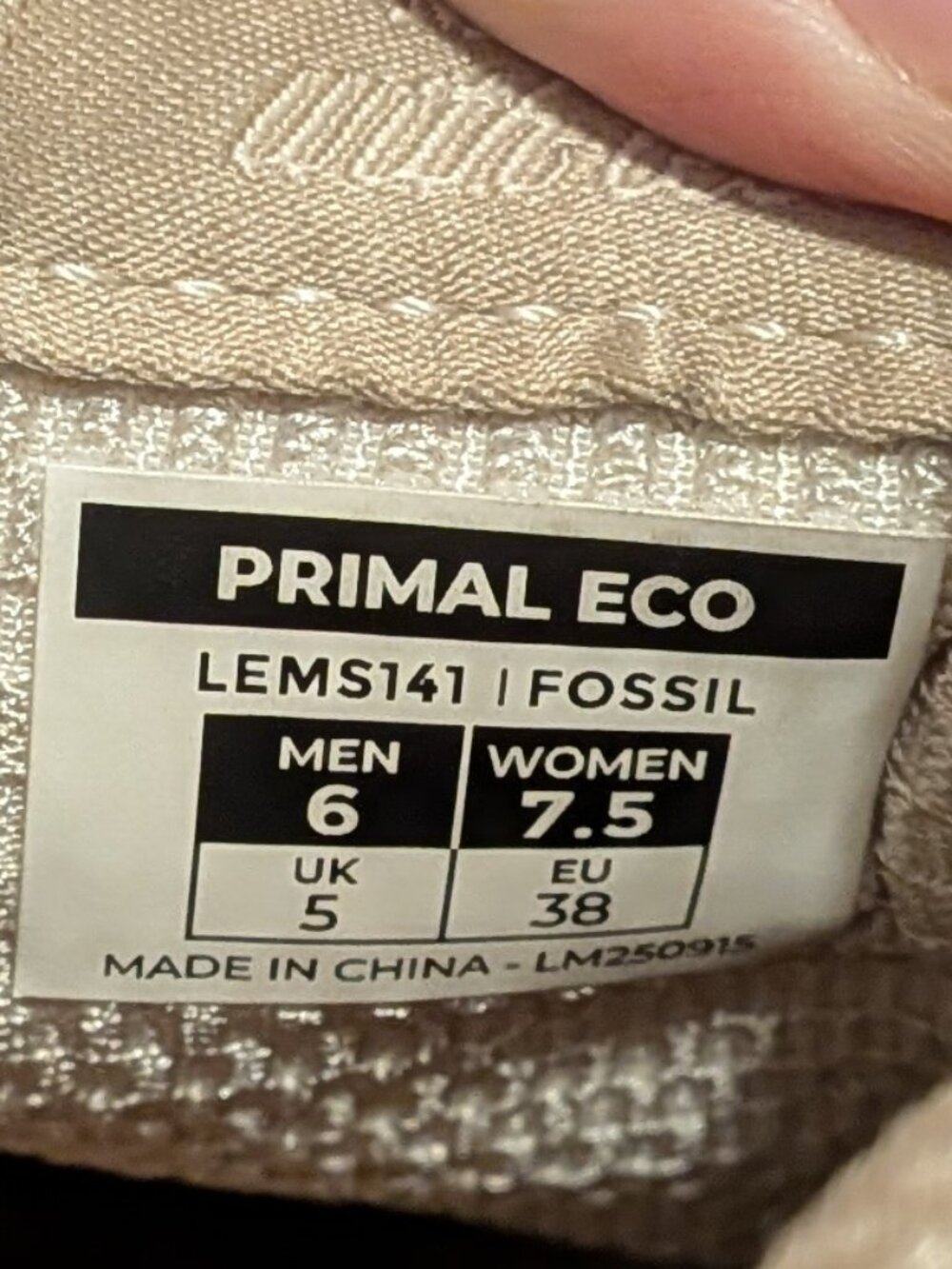 Lems Women's Primal Eco in Fossil (7.5, EU 38) - Picture 2 of 4